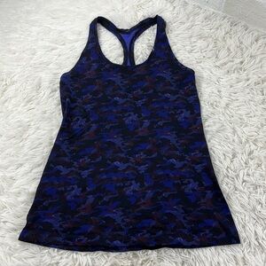 🔥$SALE$🔥 Lululemon Cool Racerback II Mini Hounds Camo Emperor Blue Black